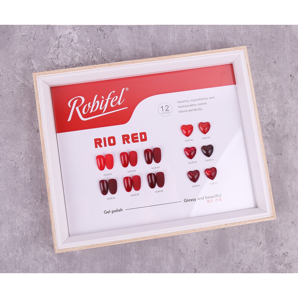 ROBIFEL RIO RED NAIL POLISH GEL 15ML MADE IN KOREA