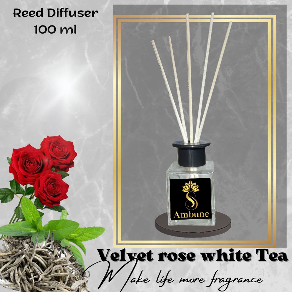 Reed Diffuser Velvet Rose white Tea 100 ml Ambune