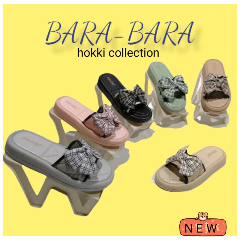 Sandal wedges bara bara wanita model dasi kotak kotak  terbaru