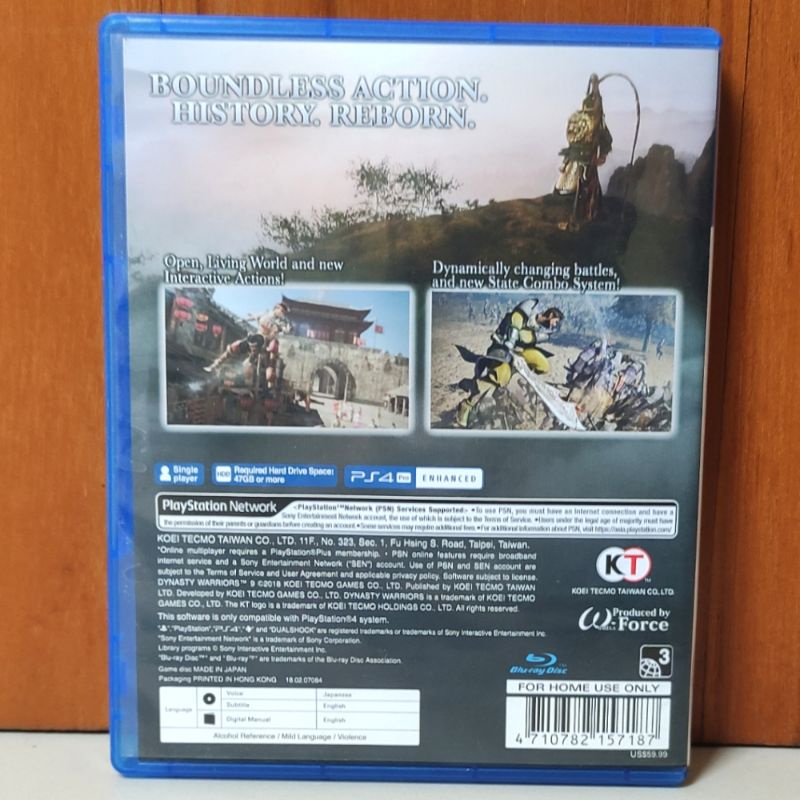 Dynasty Warriors 9 PS4 Kaset Dynasty Warrior IX Playstation PS 4 5 Dinasti Warior Warriorrs CD BD Game dynasti dynasty 8 9 7 orochi 6 ps4 ps5 Games Region 3 Asia reg empires empire