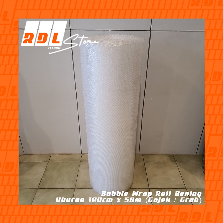 

Bubble Wrap Roll Bening Ukuran 120cm x 50m (Gojek / Grab)