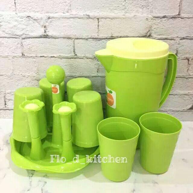 Teko Set + Rak Gelas Set Polos