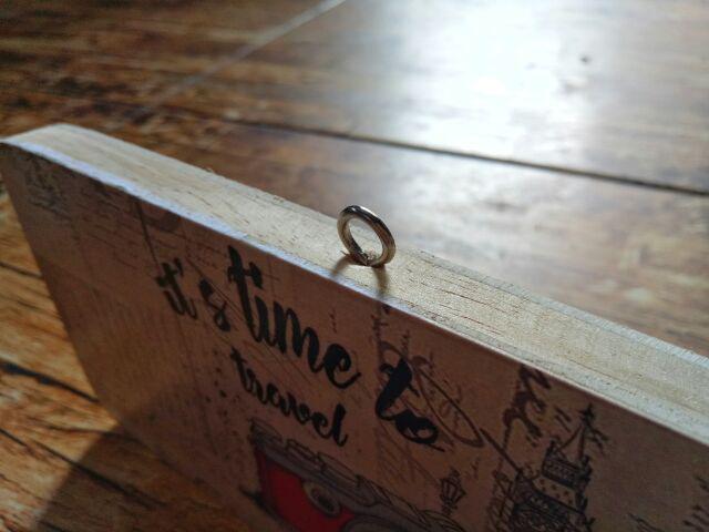 Dekorasi Dinding/poster Kayu / Ukuran Kecil 10x20cm / Time To Trevel