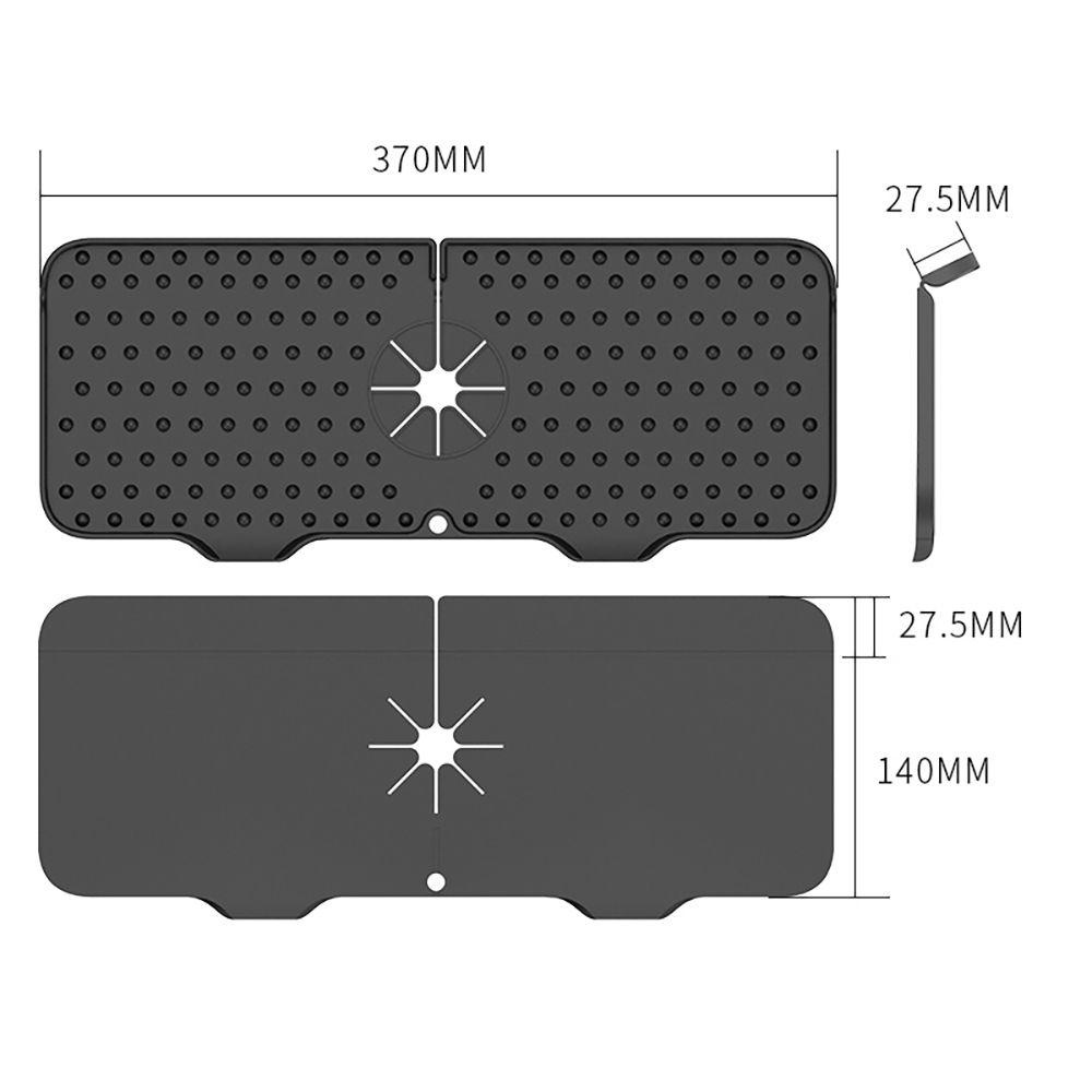Populer Silicone Faucet Mat Baskom Kran Air Kamar Mandi Dapur Water Catcher Mat