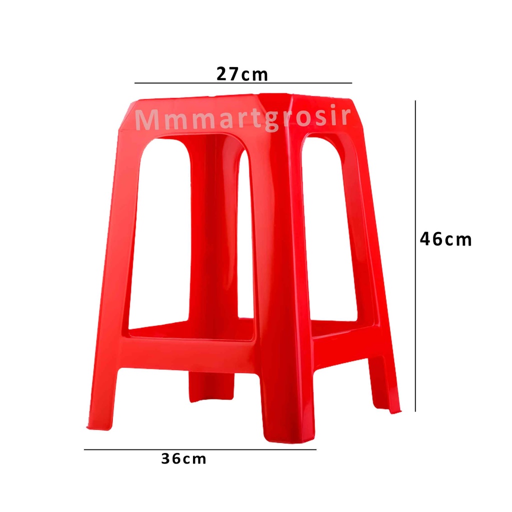 Bangku Medison / Tempat Duduk Tanpa Lengan / Bangku Plastik / Multifungsi