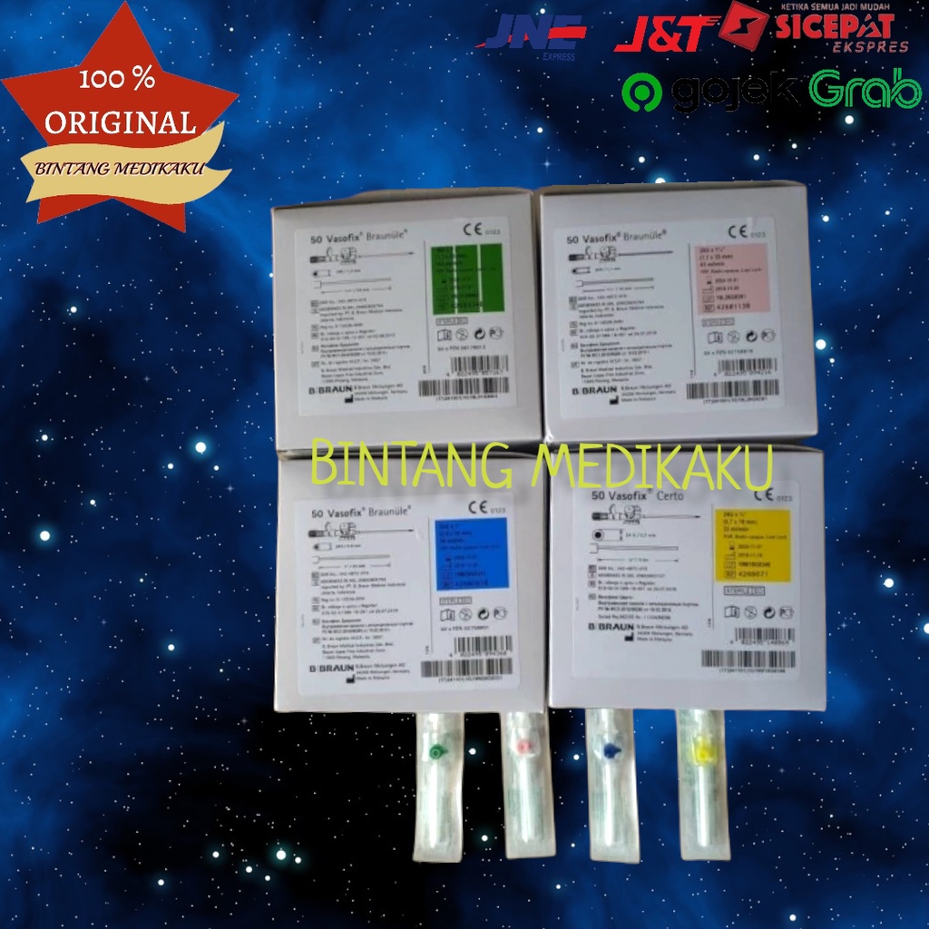 vasofix bbraun 18/20/22/24 - 22 G