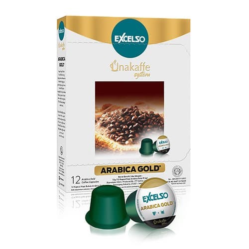 

TERBARU Coffee Capsule - Kopi Kapsul Excelso Unakaffe Arabica Gold Box