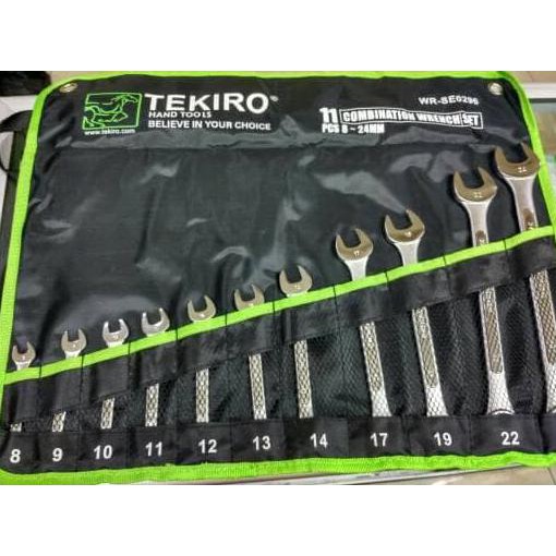 Kunci Ring Pas Tekiro 8-24 Mm 11 Pcs / Kunci Ring Pas Tekiro