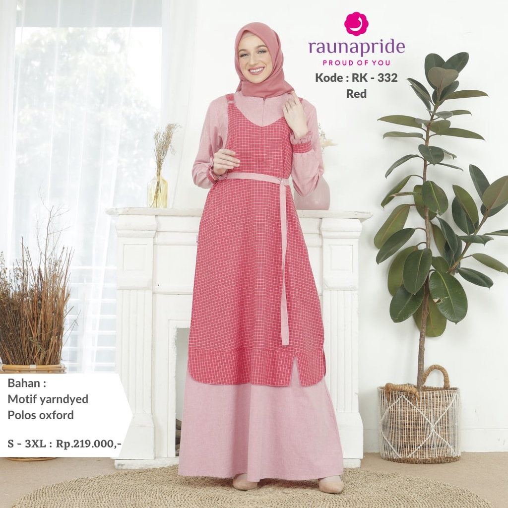 BISA COD - Sarimbit keluarga rauna rk 332 kk 332 ra 332 ka 332 couple keluarga gamis dan koko