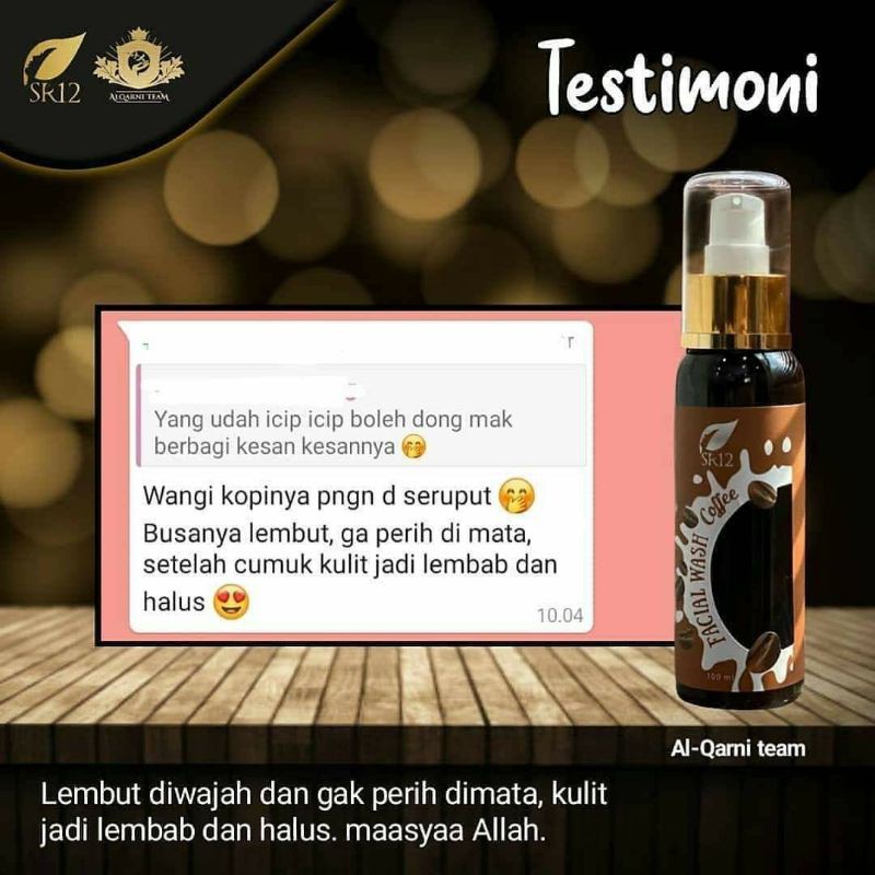 FACIAL WASH COFFEE SR12 TERBAIK.!! FRESH &amp; TIDAK KERING / SABUN KOPI