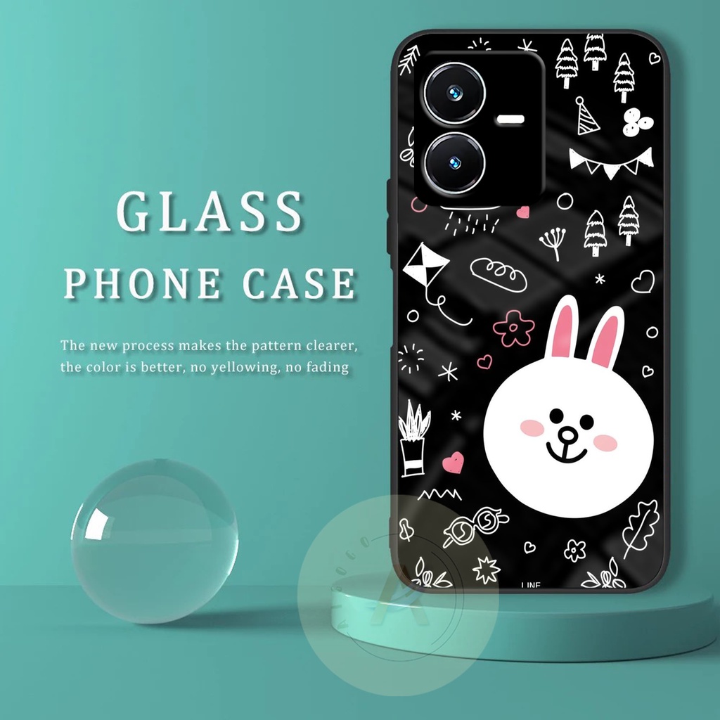 Softcase Glass VIVO Y22 2022 - GK29 - Case HP VIVO Y22 2022 - Case VIVO Y22 2022 - Kesing HP VIVO Y2