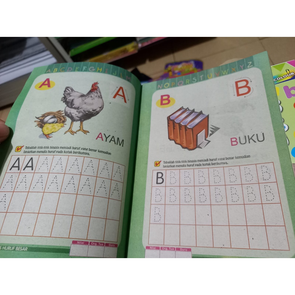 Buku Anak Pintar Menulis Huruf Kecil dan Huruf Besar (FULL COLOR)