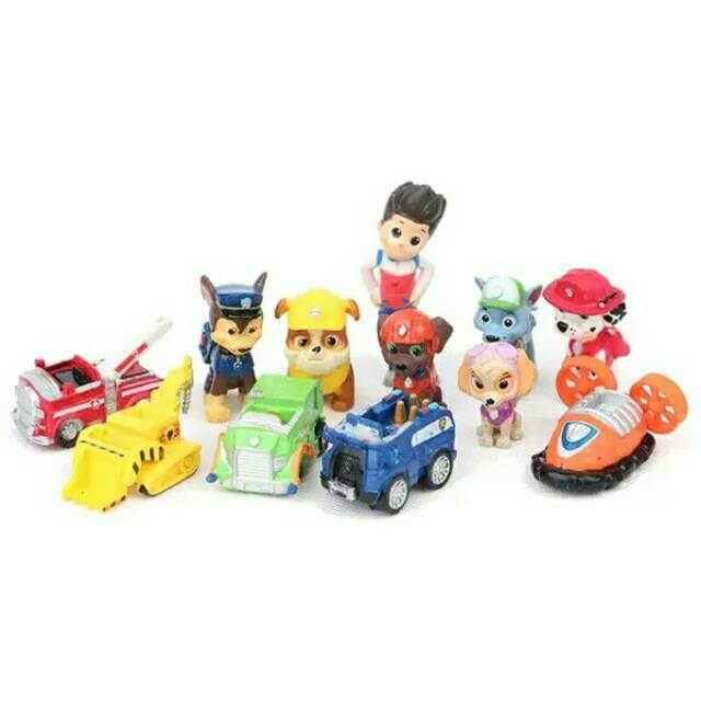 Mainan set Figure Paw  Patrol  keren bisa utk hiasan  kue  