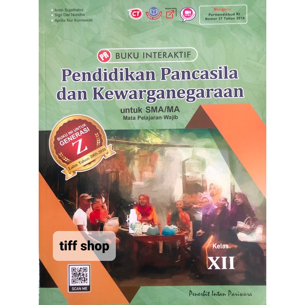 Buku LKS/ PR Interaktif PPKN kelas XII, 12 semester 1 dan2  (K13 revisi)