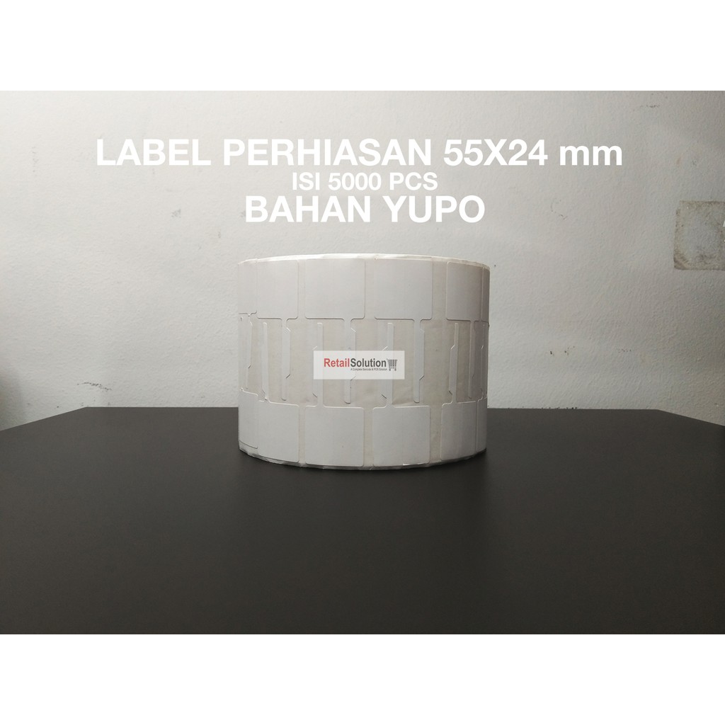 Sticker Label Perhiasan 55x24 mm @5000pcs YUPO