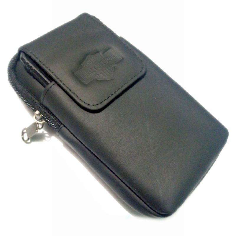 sarung HP kulit Asli double horizontal Harley Davidson