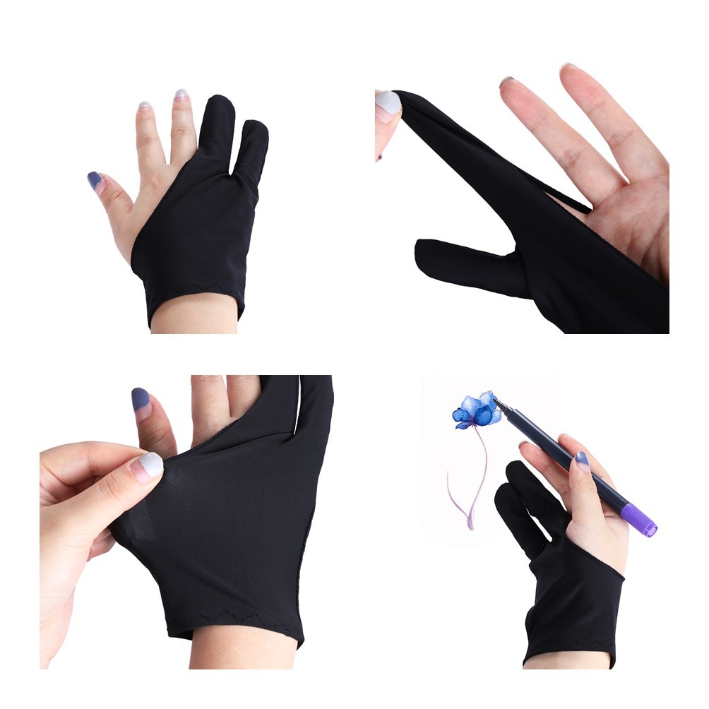 Sarung Tangan Gambar Drawing Glove Tablet Untuk Pen Tablet Huion Veikk Wacom Art Desain Sketsa