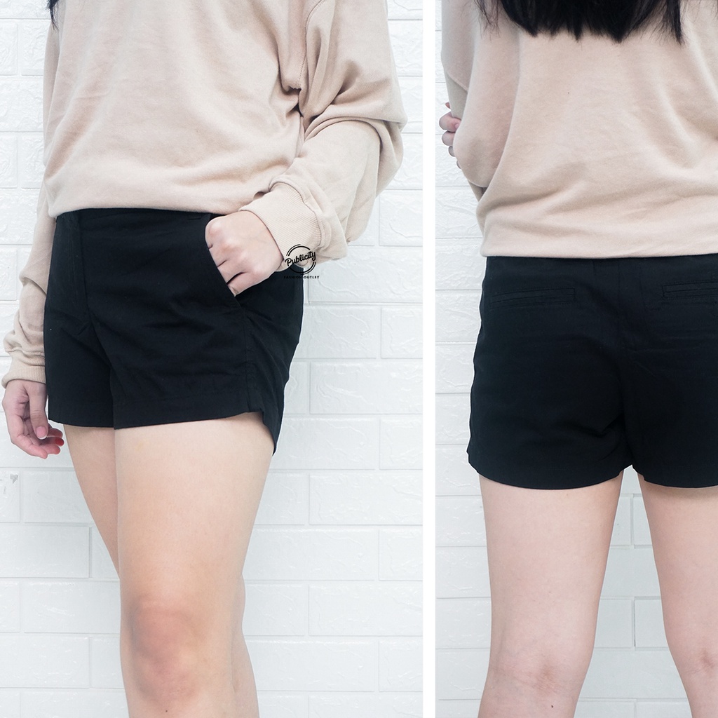 CELANA PENDEK WANITA J CREW  CHINO TWILL CLASSIC TIPIS