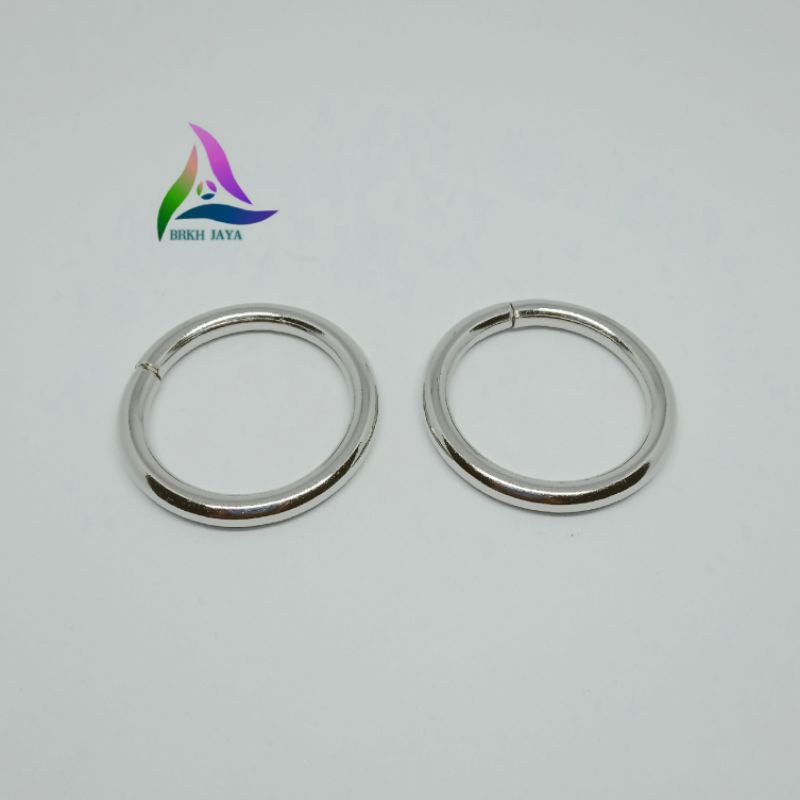 RING O BULAT BESI UKURAN 3.2 CM TEBAL NIKEL