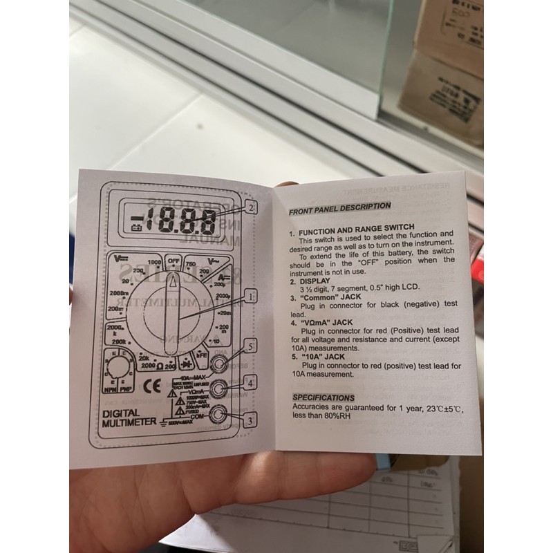 DIGITAL MULTI METER DT-830B KLOP