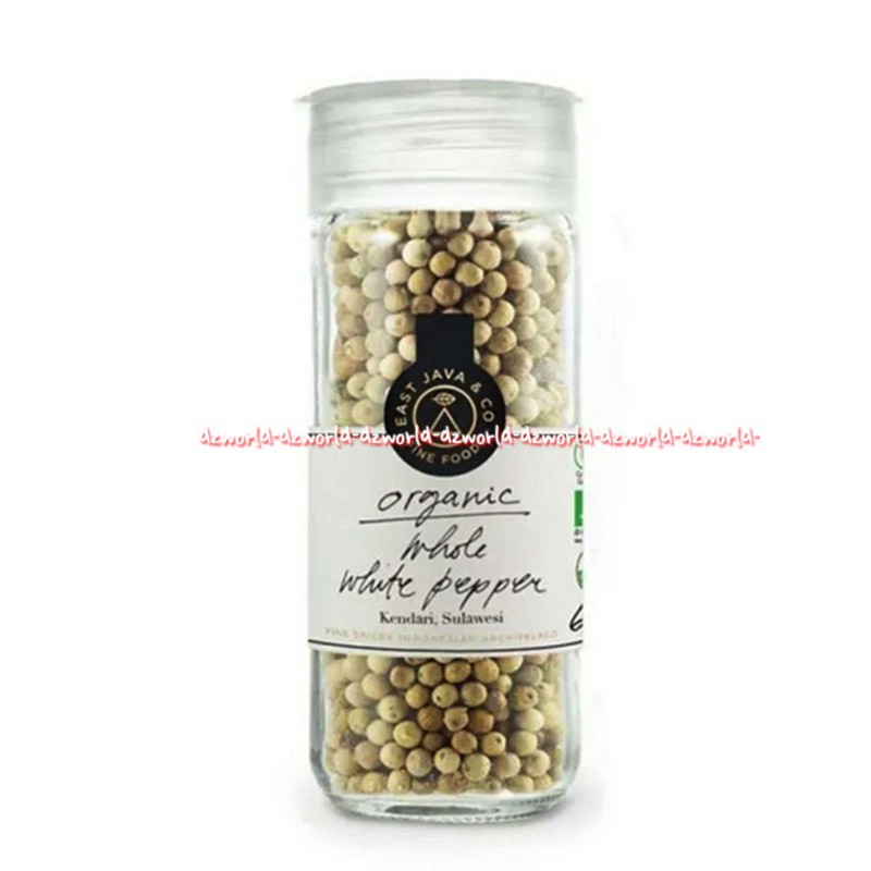 East Java 45gr Organic Whole White Pepper Kendari Sulawesi Bumbu Merica Putih Bulat Eastjava East jawa