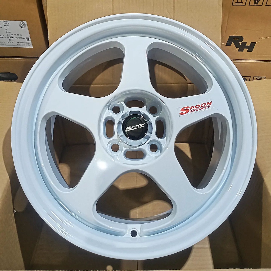 velg mobil ring 15x6,5 pcd 4x100 velg spoon r15 tuk mobil Sirion.Swift.Freed.Mobilio