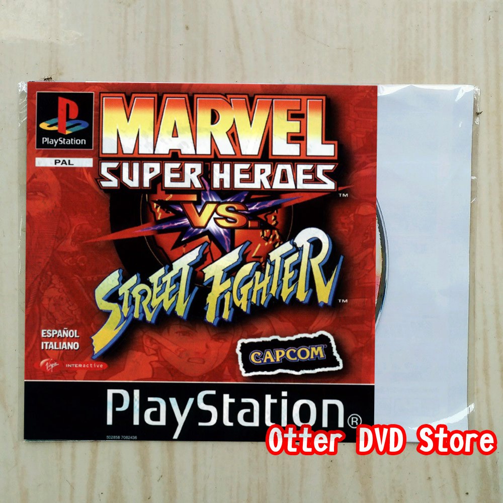 Kaset CD Game Ps1 Ps 1 Marvel Super Heroes vs Street Fighter