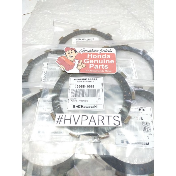 PLAT KAMPAS KOPLING KAWASAKI NINJA R RR 1 SET 6PC