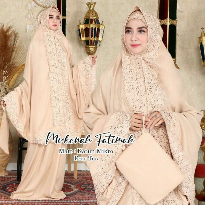 (BISA COD) MUKENA DEWASA FATIMAH KHADIJAH PREMIUM FREE TAS