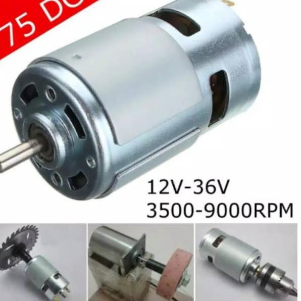 ✣ CT Motor Dinamo DC 12V - 36V Type 775 DC Torque High Power  Rpm ・