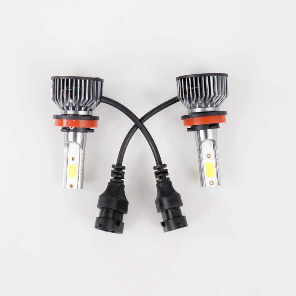 Lampu Headlamp Mobil LED COB H11 Cool White 2 PCS