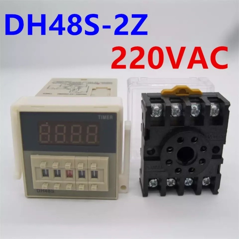 Digital Timer Relay On Delay 8 Pins SPDT DH48S-2Z 220v