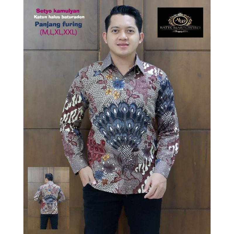 Kemeja Batik Eksklusif Lengan Panjang / Batik Lengan Panjang Lapis Furing SETYO KAMULYAN