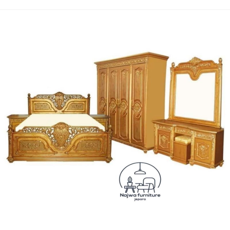 SET KAMAR MEWAH PERLENGKAPAN KAMAR TIDUR HIG QUALITY