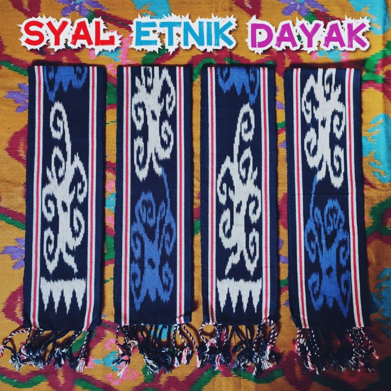 Syal Etnik Dayak Kalimantan