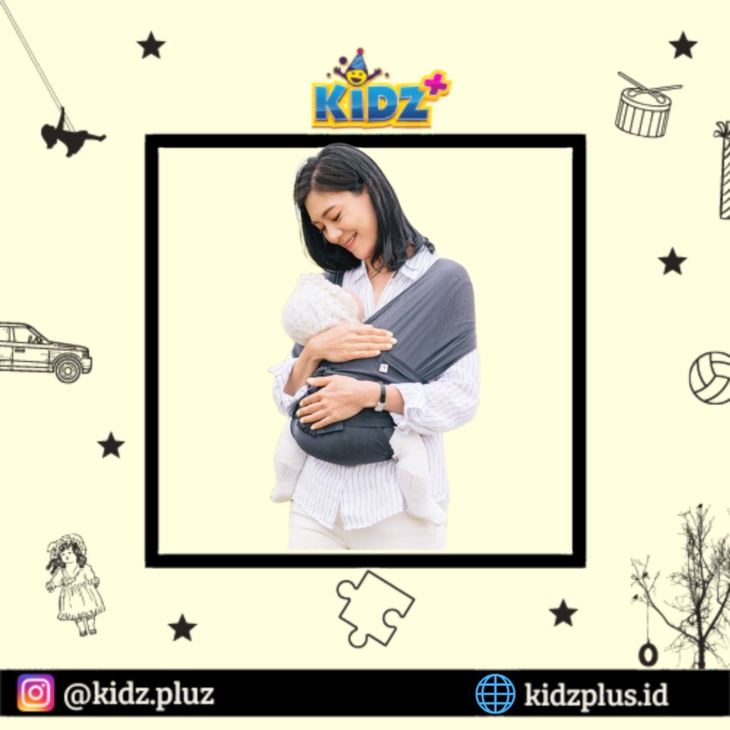 Konny Baby Wrap Carrier - Chorcoal