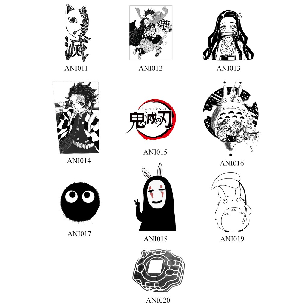 [ANIME 2]Tato Temporer/Tattoo Temporary/Temporary Tattoo ANTI AIR BERKUALITAS IMPORT ECER