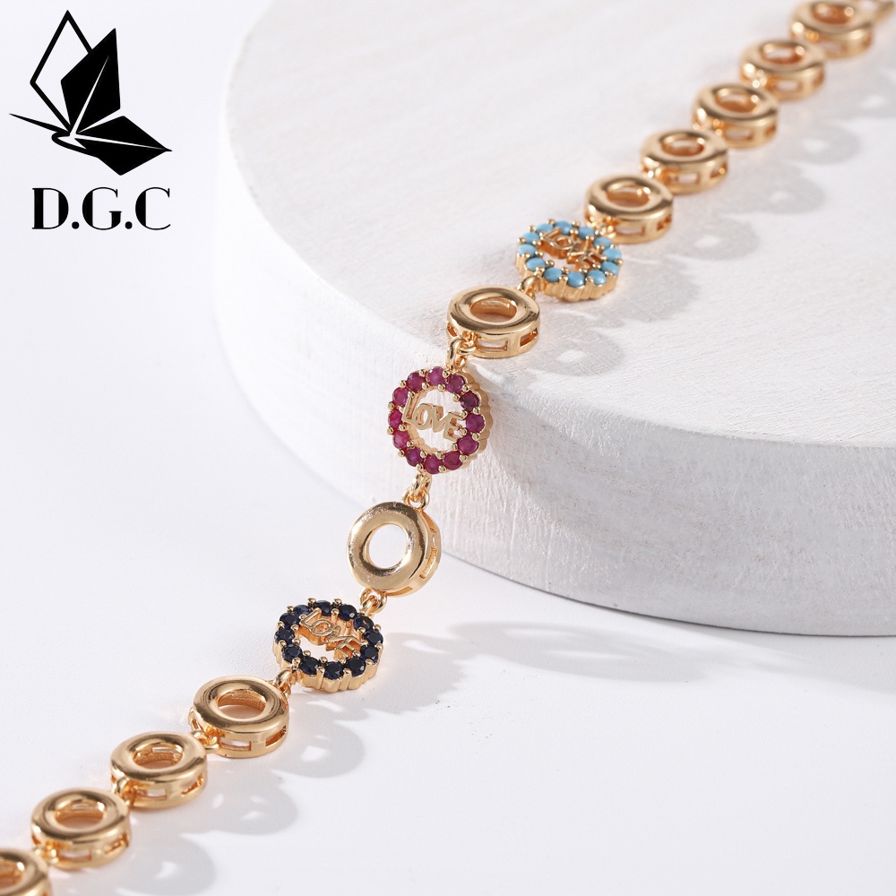 ✨D.G.C✨ ✅COD Gelang Rose Gold Korean Titanium Anti Karat Mewah Style Wanita D240