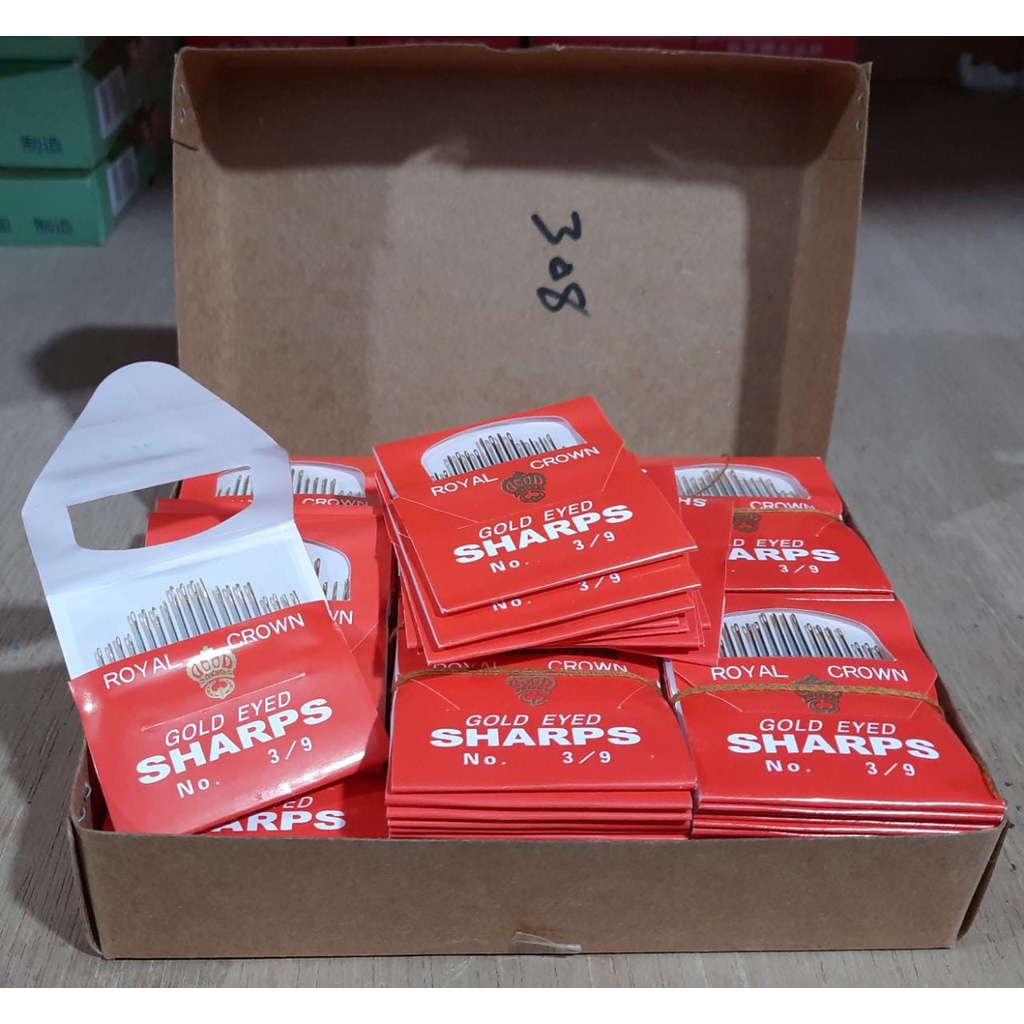 Jarum Jahit Tangan Asli Japan / Jarum Sharps ROYAL CROWN (Isi 20BJ)