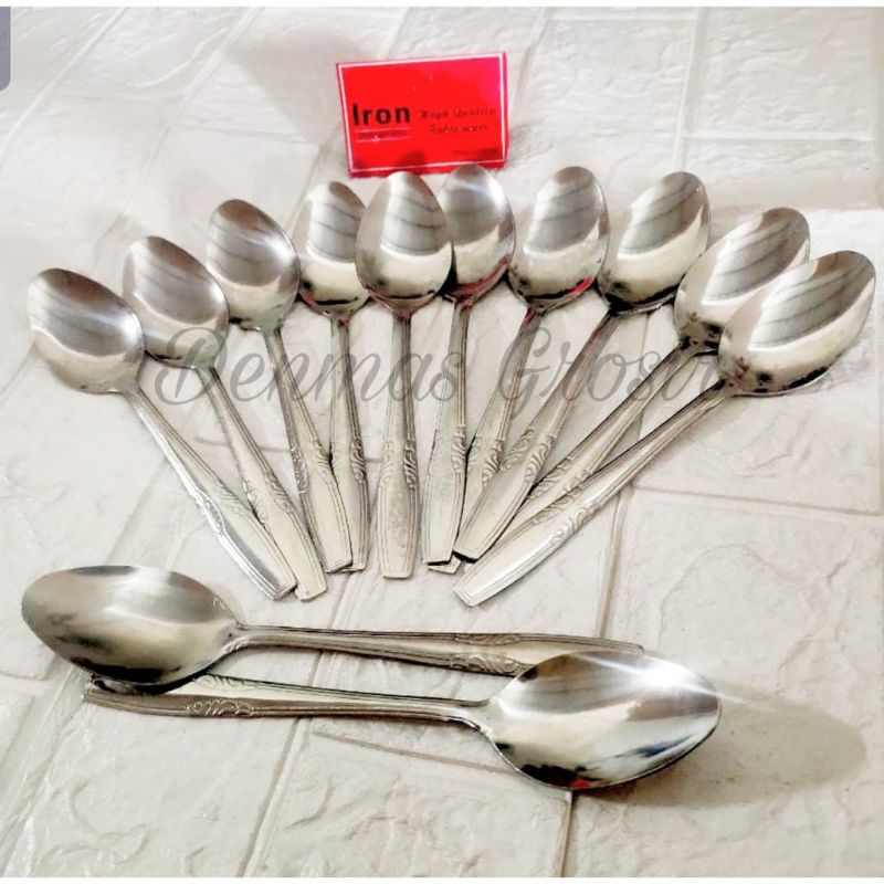 (COD) Sendok Stainless 1 lusin/12 Pcs