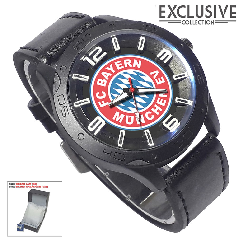Jam Tangan BAYERN MUNCHEN Kalep Hitam (Exclusive)