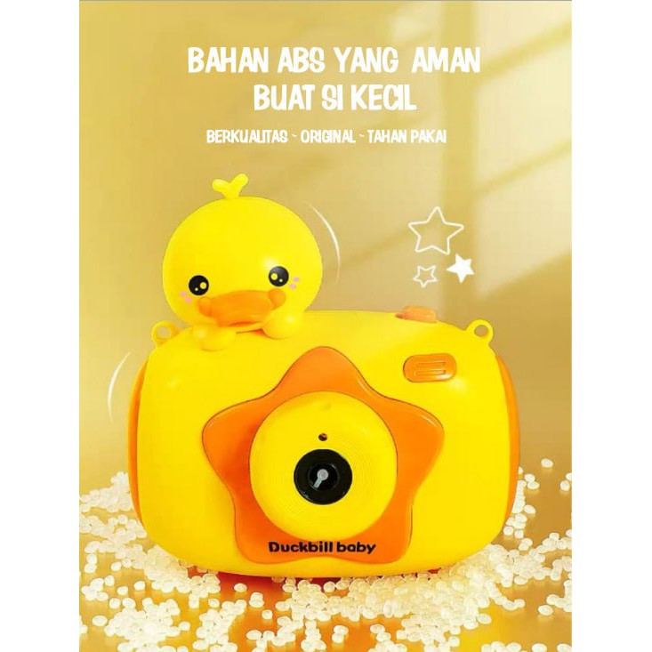 Bubble Camera Duck mainan buble bebek lucu