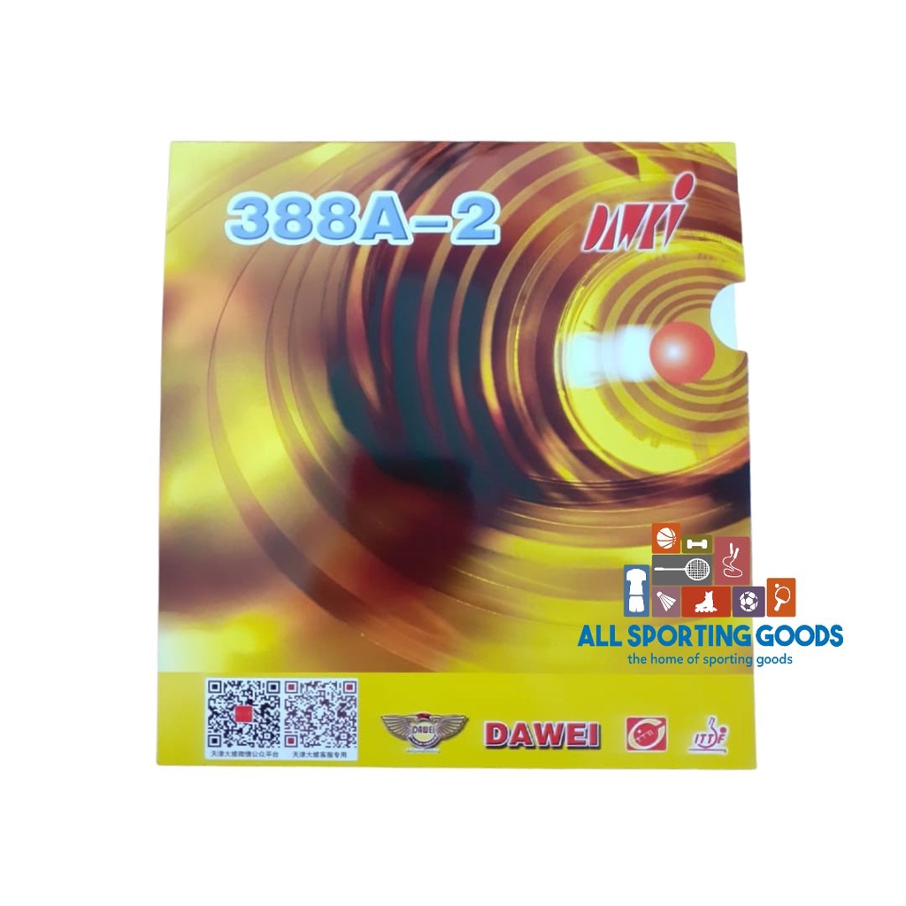 Karet Pingpong Tenis Meja Rubber Dawei 388A-2 Original