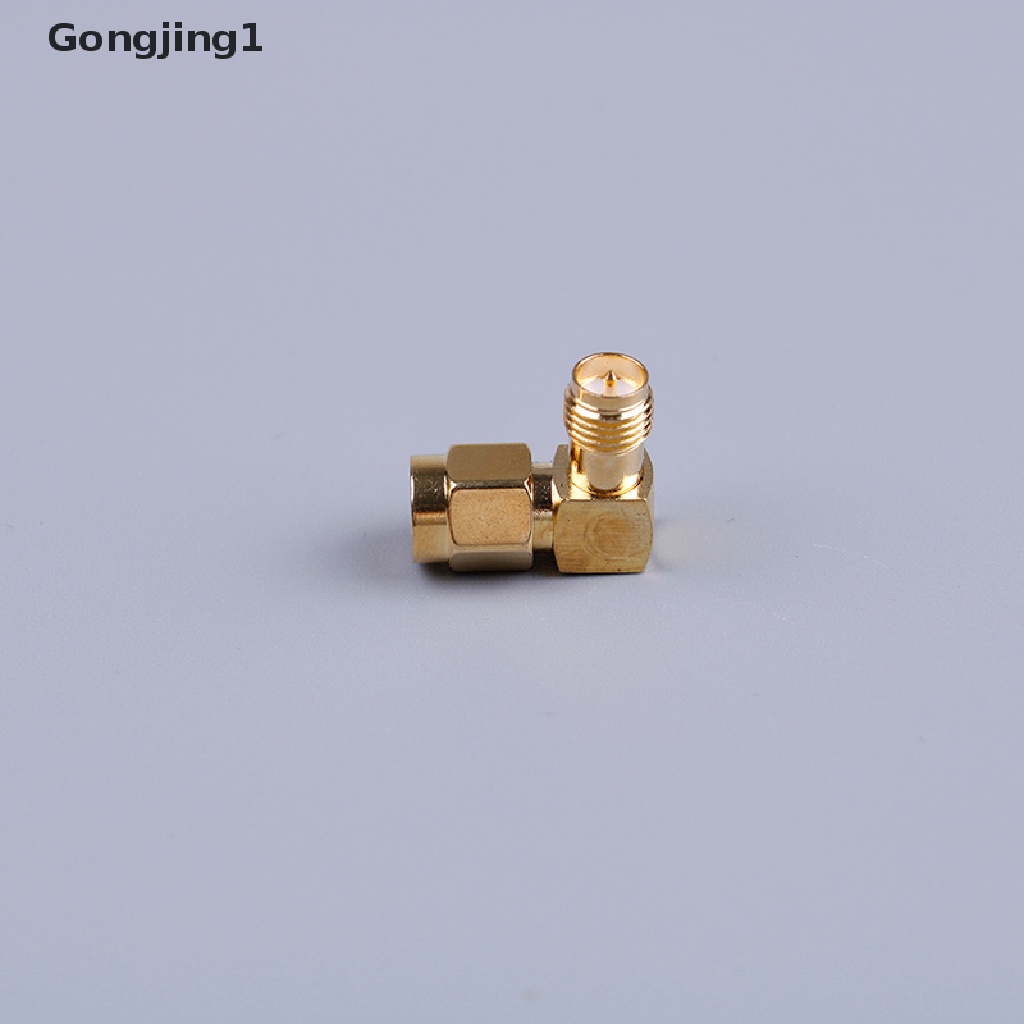 Gongjing1 1pc Adapter Konektor Sma Male Ke Rp Sma Female 90