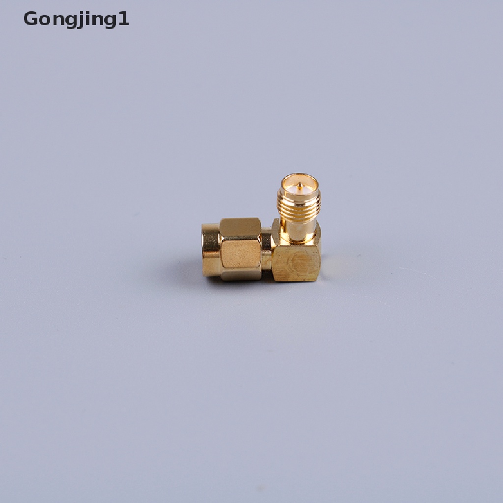 Gongjing1 1pc Adapter Konektor Sma Male Ke Rp Sma Female 90