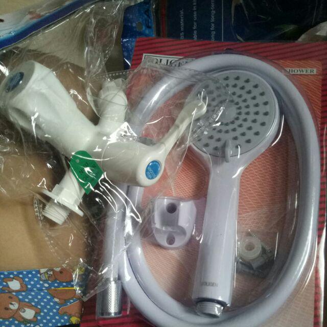 Promo Paket Sk-195p Shower Soligen 195 Putih Dan Kran Cabang Soligen S13 - Shower Mandi - Shower Toi