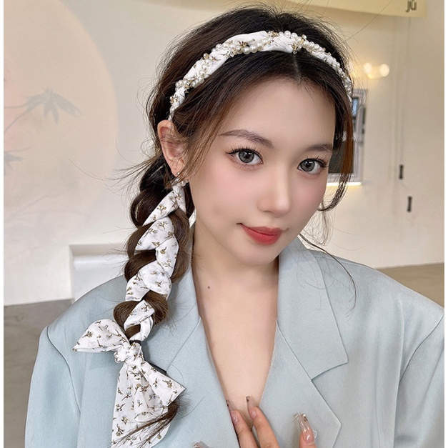 Jual Korean Headband Bando Bandana Korea Wanita Ikat Kepang Defras