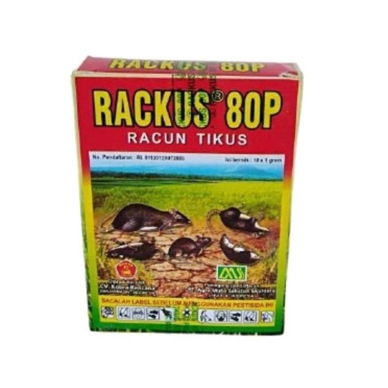 RACKUS 80P RACUN TIKUS PEMBASMI HAMA ISI 10 BUNGKUS