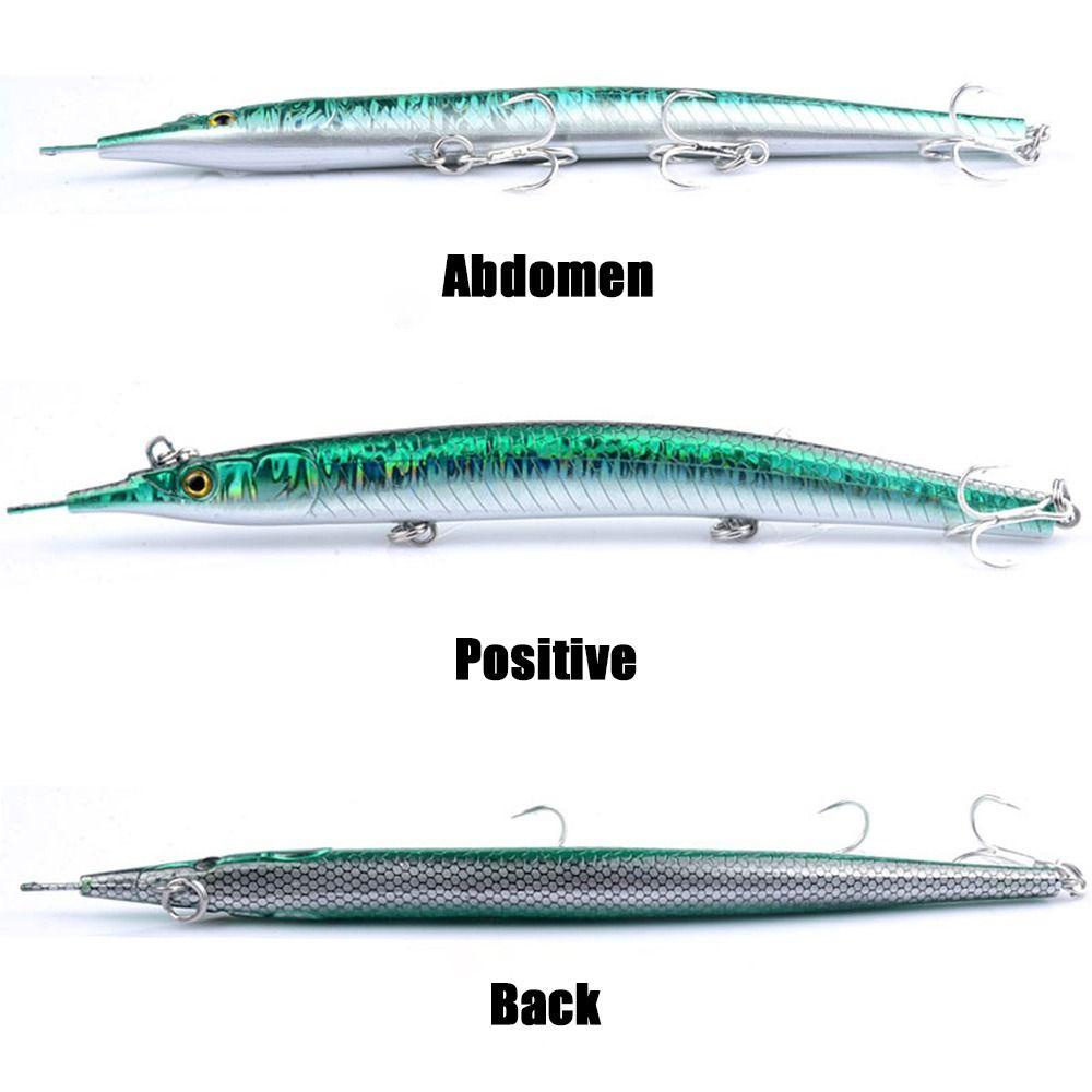 Preva Umpan Ikan Kecil Tenggelam Tembakan Panjang Crankbaits Bergaris bass Minnow Lures