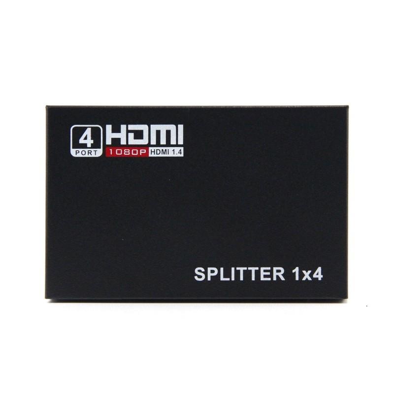 HDMI SPLITTER 1-4 | SUPPORT FULL HD 1080P | CONVERTER HADMI SPLITTER 1 INPUT 4 OUTPUT SUPPORT VIDEO 3D - TEKNO KITA